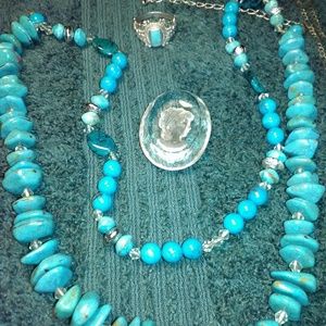 Authentic  Navajo antique stone  jewelry